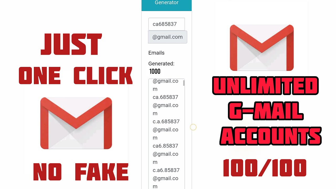 unlimited gmail account creator